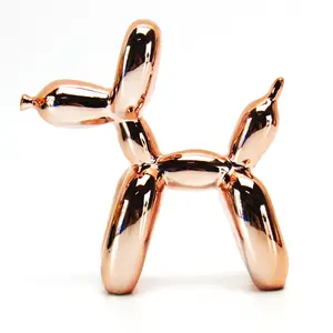 北欧电镀树脂工艺品杰夫·昆斯气球狗摆件雕塑创意家居装饰品定制