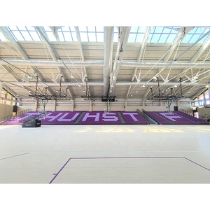Tribunes télescopiques électriques rétractables, sièges de stade pliables avec couleur et quantité personnalisées pour gymnase intérieur - Product Image 3