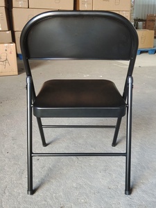 Sedia Pieghevole da Giardino in Metallo Impilabile per Eventi, Sedia Pieghevole in Acciaio per Esterni, Vendita all'Ingrosso Economica - Product Image 3