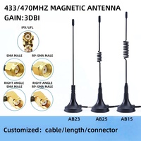 Antena WiFi de doble banda 2.4G 5G 5.8G, antena magnética GSM 4G LTE inalámbrica MIMO de alta ganancia 3 5 7 8 10 12dBi con base magnética