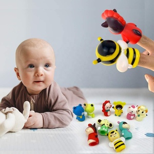 ของเล่นเพื่อการศึกษาของเด็กทารก,ของเล่นแบบมินิการ์ตูนหุ่นนิ้วสัตว์ของเล่นที่มีปฏิสัมพันธ์ผ่อนคลายตุ๊กตาปลายนิ้วซิลิโคนของเล่นตุ๊กตาขนาดเล็ก - Product Image 2