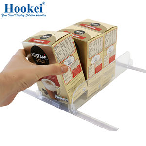 Gratis voorbeeld retail display acryl scheidingswand veerbelast verstelbaar tabakspakket afsluitbaar kastje sigaretten schap duwer - Product Image 4