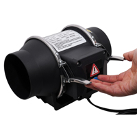 Ventilateur de gaine de 4 pouces, ventilateur de ventilation en ligne de 4 pouces, ventilateur d'extraction pour kit de serre de culture, booster de chauffage et de refroidissement, hydroponie