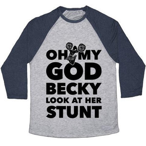 Oh My God Becky Look at Her Stunt Camiseta de béisbol unisex de mezcla triple - Product Image 2
