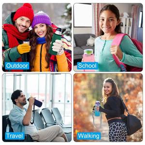 Bolsa térmica de neopreno con impresión personalizada aislada 500ml 750ml 1000ml botella de agua Sling correa ajustable para bebidas hombro transporte - Product Image 6