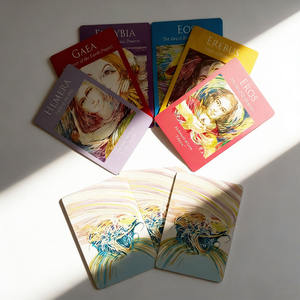 Cartas de <span class=keywords><strong>Tarot</strong></span> Portátiles Ecológicas Impresas Personalizadas con Impresión de Logotipo en Papel para la Venta - Product Image 2