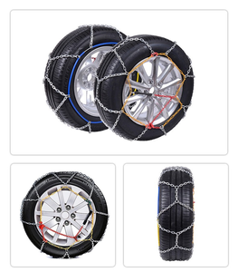 Rantai salju Universal 2 buah untuk mobil/SUV/truk-rantai traksi darurat yang dapat disesuaikan untuk ban salju - Product Image 4