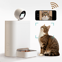 Nouvelle mangeoire intelligente pour animaux de compagnie avec caméra HD 2K intégrée, Wi-Fi 2.4G/5G, application, distribution programmée de nourriture pour chat, audio bidirectionnel, vision nocturne