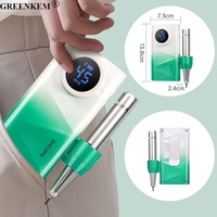 Nouvelle machine à polir les ongles à dégradé de couleurs 45000 tr/min avec embouts de perçage, machine à ongles professionnelle portable rechargeable