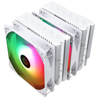 Refroidisseur d'air pour processeur TR-PA120 SE WHITE ARGB 120 mm à double tour, 6 caloducs, roulement fluide, dissipateur thermique en cuivre et aluminium pour INTEL AMD