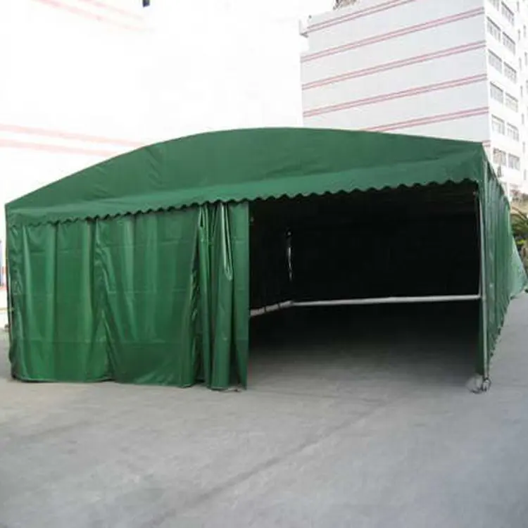 Tenda pieghevole facile da spingere e tirare di vendita calda per il produttore mobile di parcheggio della tenda impermeabile dell'autolavaggio del Garage del camion