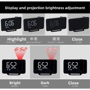 <span class=keywords><strong>Reloj</strong></span> Despertador con Proyección <span class=keywords><strong>de</strong></span> Radio, Suministro del Fabricante, Pantalla LED Grande, Rectangular, Doble <span class=keywords><strong>Alarma</strong></span>, <span class=keywords><strong>Reloj</strong></span> <span class=keywords><strong>de</strong></span> Oficina/Mesa - Product Image 5
