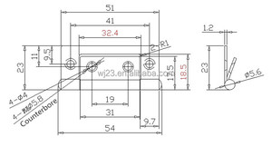 Stainless Steel 304 Sub-Mother Shutter <strong>Hinge</strong> Non-Mortise Flush <strong>Hinge</strong> Hardware Folding <strong>Hinge</strong> For Doors Windows And Hotels - Product Image 2