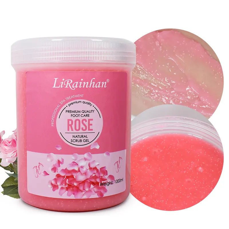 500g 1000g Natural Rose Scrub Gel SPA Pedicure Soaking Massage Foot Care Products