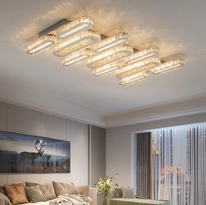 Nuevo estilo de lámpara de lujo dormitorio moderno ultrafino de cristal Led luz de techo para el hogar - Product Image 1