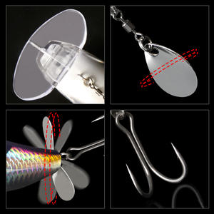 Плавающая искусственная жесткая приманка для ловли басса, 19 г, 72 мм, с квадратным горлышком, для крупных прудов, из пластика, для морской и береговой рыбалки - Product Image 4