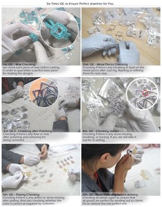 핫 파인 쥬얼리 목걸이 리얼 골드 쥬얼리 AU750 솔리드 골드 목걸이 18K 커스텀 쥬얼리를위한 큰 하트 모양 펜던트 매력 - Product Image 6