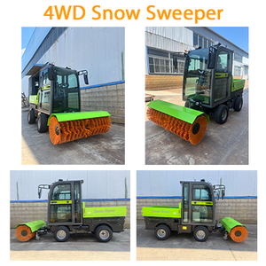 ס 'ידית כפולה אלומיניום שלג חפירה גדולה שלג חתוכה להב 4 גלגלים - Product Image 3