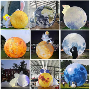 Boule <span class=keywords><strong>de</strong></span> planète gonflable en PVC éducatif Système solaire Soleil Terre Jupiter Mars Saturne Neuf planètes Accessoires d'enseignement - Product Image 2