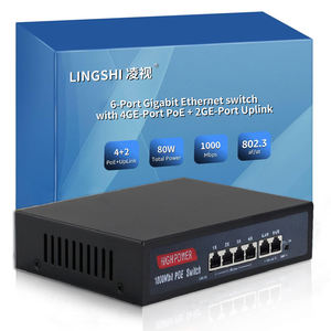 สวิตช์ POE 4พอร์ตกิกะบิตสวิตช์ POE 4พอร์ตอุตสาหกรรมสวิตช์ PoE ยอดนิยม1000Mbps 2พอร์ตอัปลิงค์พอร์ต802 3AF/ที่รองรับ VLAN - Product Image 2