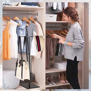 ชั้นวางสินค้าสแตนเลส AURORA สำหรับงานหนัก เหมาะสำหรับจัดแสดงกระเป๋าในห้างสรรพสินค้า ใช้ในรูปแบบเกาะกลาง ออกแบบได้ตามต้องการ มั่นคง แข็งแรง รับน้ำหนักได้มาก - Product Image 6