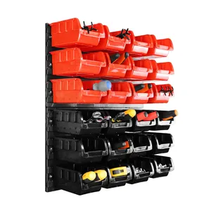 26 Pcs Multi-function Container Tool Storage Bin Box Plastic Bins Organizer Stackable Storage Bins