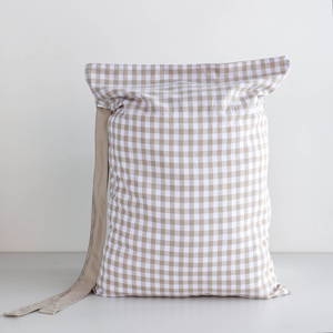 Sacs de Noël en toile à carreaux et à pois, grande capacité, personnalisables, avec cordon de serrage, sacs cadeaux de Noël pour enfants, vente en gros - Product Image 2