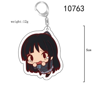 Kawaii K-ON! Figurines d'anime Porte-clés en acrylique Hirasawa Yui Mio Tainaka Ritsu Kotobuki Tsumugi Nakano Azusa Porte-clés Sac Pendentif de voiture - Product Image 3