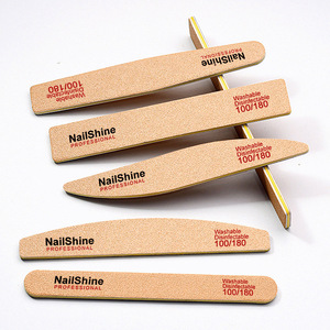 Bán Hot Double Sided có thể giặt khử trùng 100/180 <span class=keywords><strong>Nail</strong></span> tập tin tùy chỉnh chuyên nghiệp logo Nâu tuyệt vời đa hình <span class=keywords><strong>Nail</strong></span> tập tin - Product Image 3