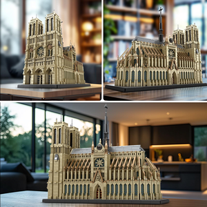 Reobrix 66016 Notre-Dame de <span class=keywords><strong>Paris</strong></span>, Blocs de Construction Anciens en Plastique ABS, Modèle de Scène Urbaine Européenne, Jouet Éducatif à Assembler Soi-même - Product Image 3