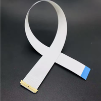 Kabel Flat Ribbon FFC FPC LCD Notebook Single Head EDP 20454 20453 Pitch 0.5mm 30Pin 250mm Isolasi PVC