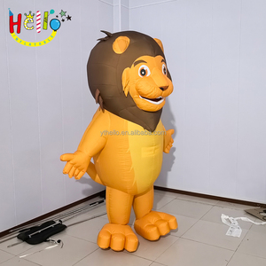 Simpatico costume animale pubblicitario gonfiabile <span class=keywords><strong>leone</strong></span> che cammina mascotte - Product Image 1