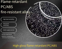 Granulés de résine alliée PC+ABS noirs renforcés de fibres de verre à 15 % haute résistance pour pièces d'ingénierie structurelle industrielle