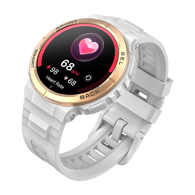 K73 Women's Waterproof Smart Watch Female Health Monitoring Calling 1.34'' AMOLED Display Fitness Tracker Smartwatch for Ladies