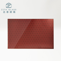 Vente en gros de feuilles de verre trempé sur mesure pour crédence de cuisine, 4mm 5mm, avec sérigraphie couleur personnalisée
