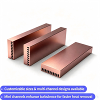Radiateur de refroidissement liquide/eau à microcanaux, échangeur de chaleur, usinage sur mesure, module optique, dissipation thermique des puces