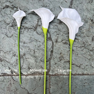 Lirio de Cala Artificial de Látex Realista para Hotel, Decoración de Navidad, Tacto Real, Novedad - Product Image 4