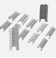 Charnières de palette en zinc de haute qualité pour meubles, charnières de collier de palette pour boîtes en bois, longueurs 325/220/218 mm – Vente chaude
