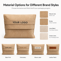 SHINY Sac anti-poussière en lin naturel et jute de qualité supérieure, écologique, avec logo personnalisé, impression sérigraphique, résistant à l'eau, réutilisable
