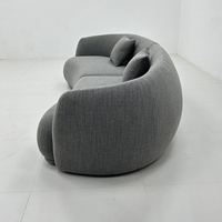 Canapé d'angle moderne en tissu velours sur mesure de l'usine de Foshan pour appartements, villas, hôtels et salons