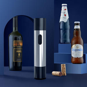 KPS-362101A Abridor de botellas de vino eléctrico recargable 2 en 1, de acero inoxidable y aleación de aluminio, redondo, para uso doméstico - Product Image 5