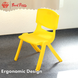 Modern Design Plastic <b>Square</b> Stool Multiple Colors Stackable Solid Back <b>Foam</b> Filled Kids Chair for Home and Bedroom Use - Product Image 5