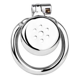 Jaula de Castidad FRRK-3268 con Cilindro Invertido y Llave, Anillos de Acero Inoxidable para Pene, Jaula de Castidad para Hombres, Juguetes Sexuales - Product Image 3