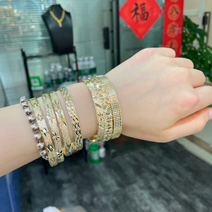 أساور زفاف JXX 14K بتصميم زهور، أساور ذهبية بتصميم جديد للنساء - Product Image 2