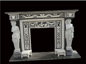 Revestimiento de <span class=keywords><strong>Chimenea</strong></span> de Piedra Natural Hecho a Mano, Mantel de Mármol para Baño, Sala de Estar, Materiales de Decoración de Interiores - Product Image 4