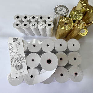 Papel Térmico para Impresión de Recibos, Grado A, 31/8 X 230, 80 X 60, Color Negro, Rollos de Papel <span class=keywords><strong>Clov</strong></span> App50white para Máquinas POS - Product Image 3