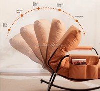 Diseño moderno para sala de estar, dormitorio, comedor, mecedora de lujo, sofá, silla decorativa de ocio, sillas para sala de estar