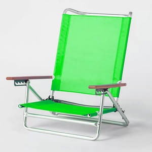 Silla Plegable de Playa de Aluminio para Exteriores, Compra al por Mayor con Brazos de Madera - Product Image 2