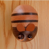 Abeille Design fabriqué à la main en bois bureau porte-cure-dents boîte décor à la maison stockage mur signe bois artisanat