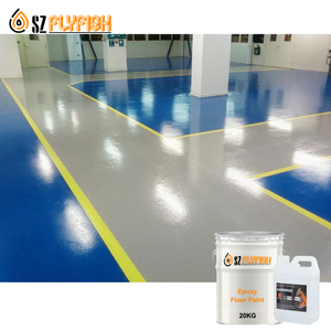 Pintura Epoxi Transparente Ecológica Autonivelante para Pisos, Resistente a la Presión del Pincel, Antideslizante, para Estacionamientos y Garajes, 1-3mm FLYFISH - Product Image 1